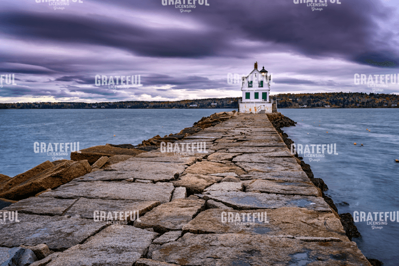 Rockland Harbor Breakwater light