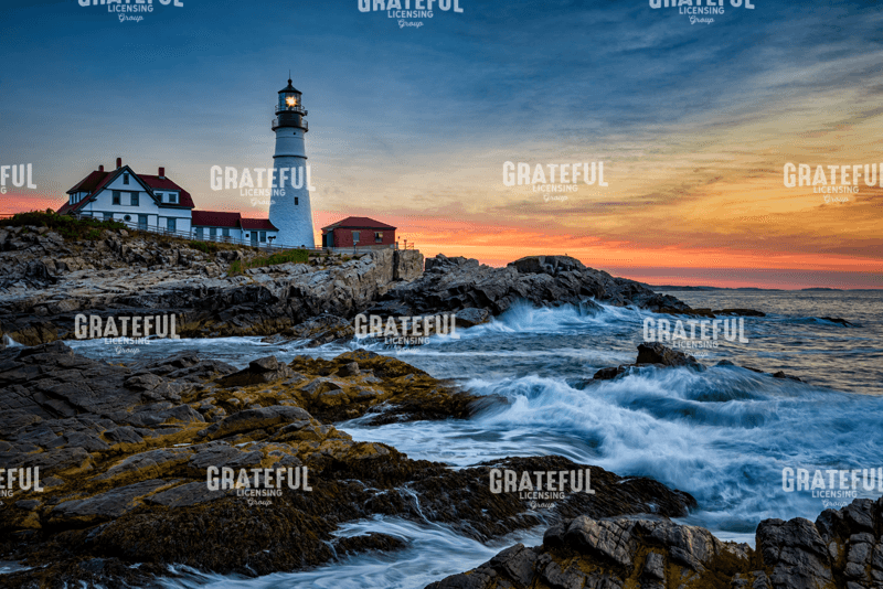 Sunrise at Portland Head Light