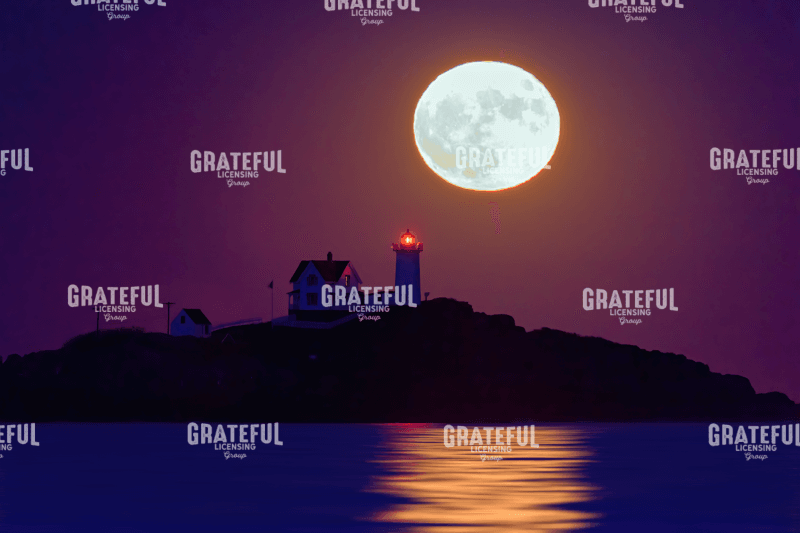 The Nubble & The Full Moon