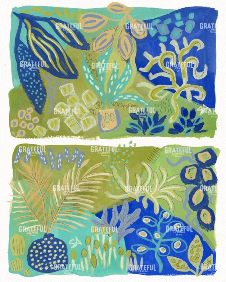 Blues and greens