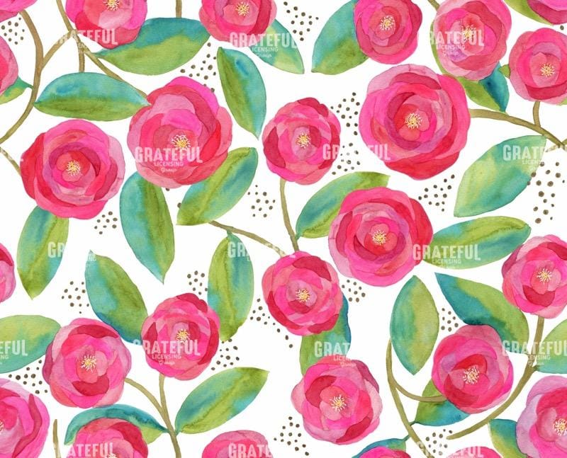 Meandering Peonies Pattern