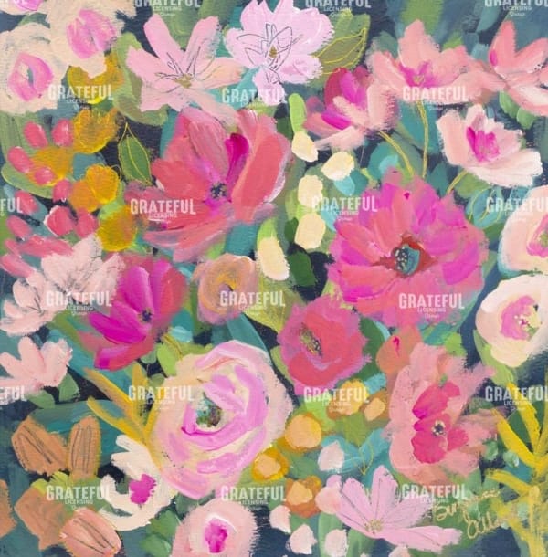 Dark background florals