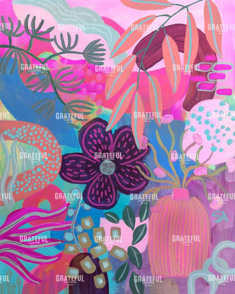 New Botanical pinks and purples