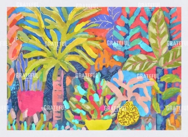 Sunset palms
