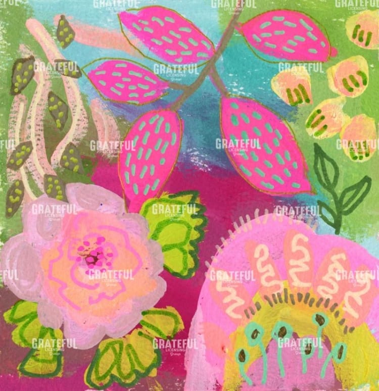 Bright pink garden A