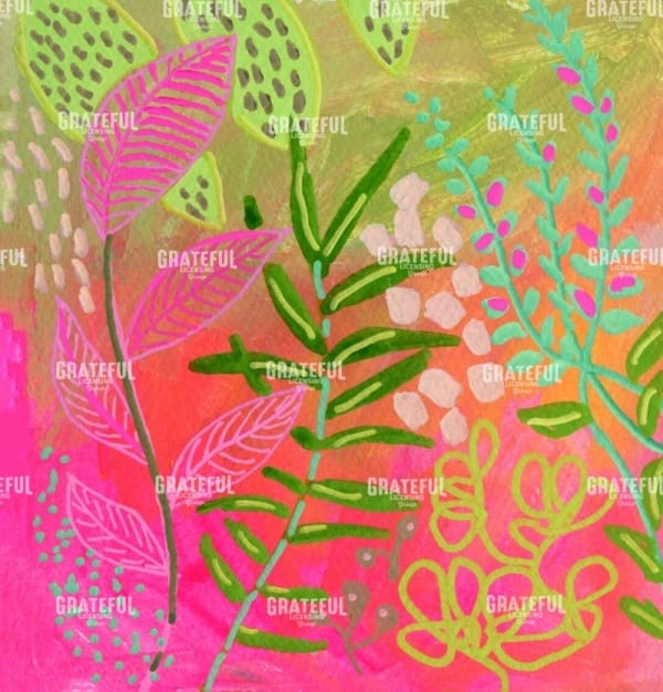 Bright pink garden B
