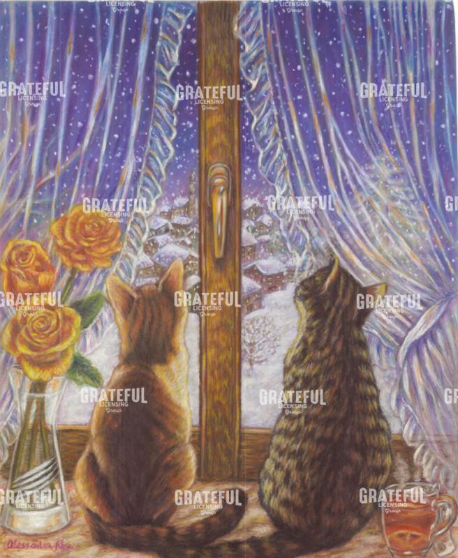 Watching the snow fall