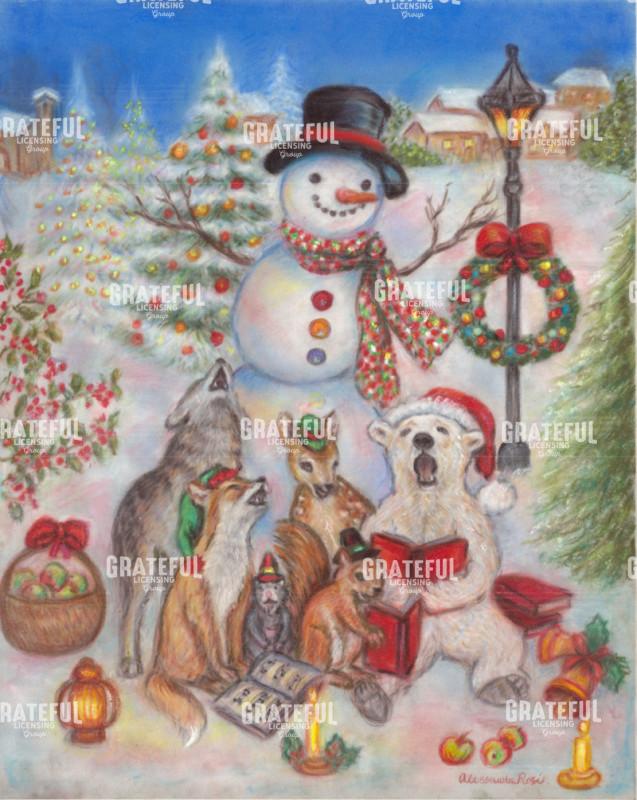 The Snow Man Carol Singers