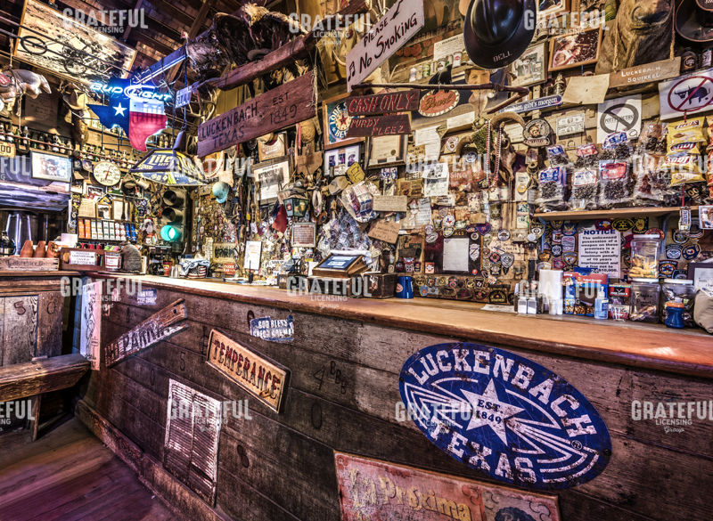 Luckenbach Bar Wall Art