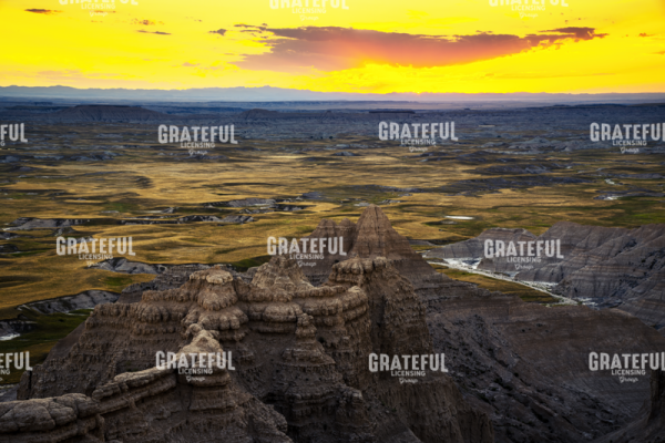 Badlands Sunset