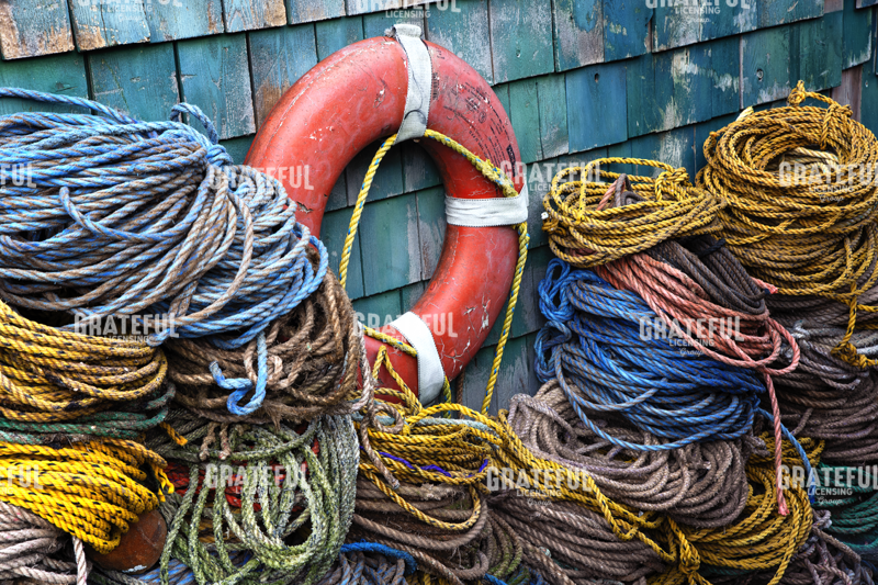 Lines on a Maine Dock