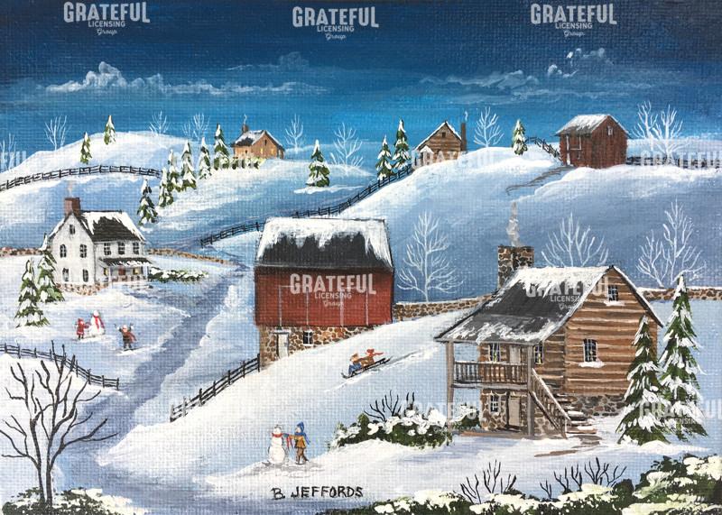 Winter Cabins And Snow Fun