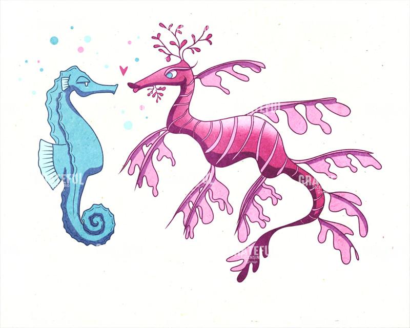Sea Horse Love