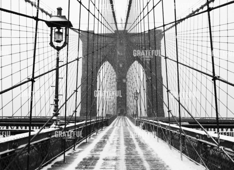 Brooklyn Bridge in Snow 2