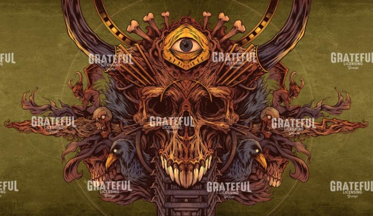 Skull and Raven