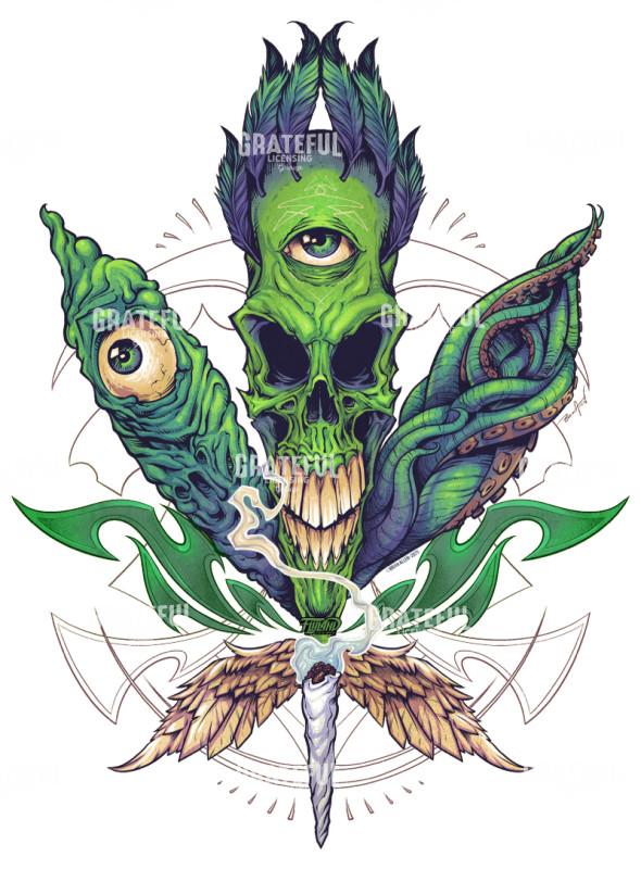 Leaf Skull