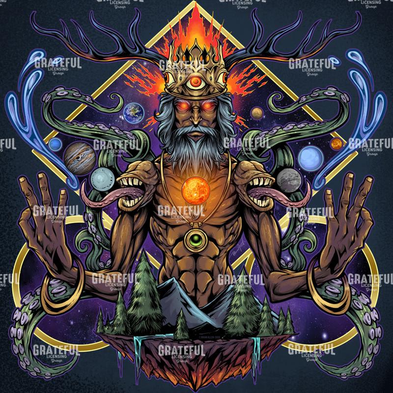 Psychedelic Meditating Mystic