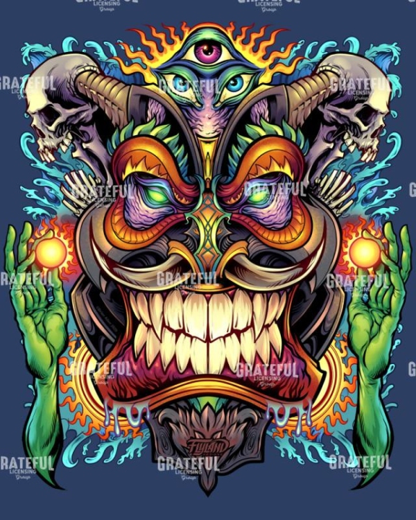 Psychedelic Tiki God