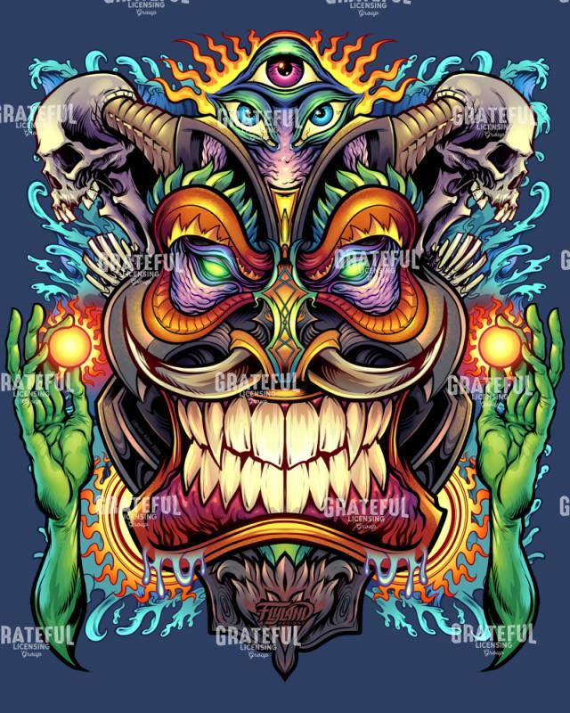 Psychedelic Tiki God