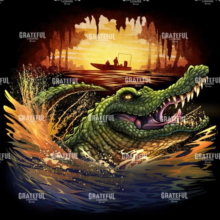 Alligator In Swamp