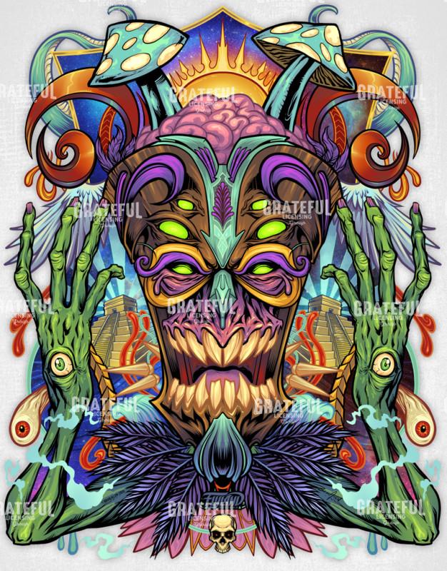 Psychedelic Tiki Creature