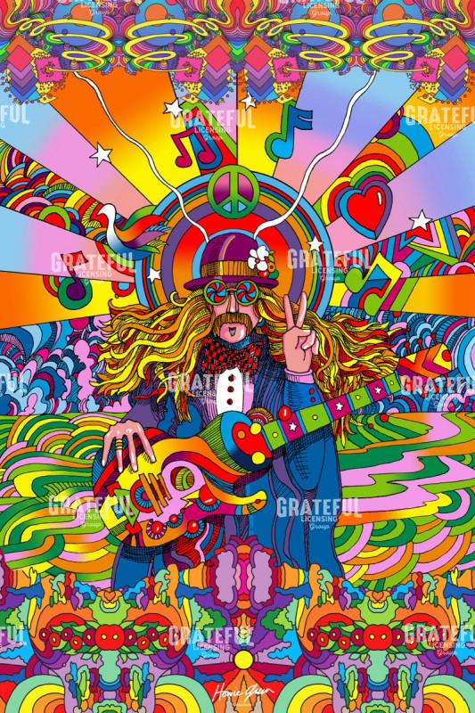 Hippie Musician - Full Poster