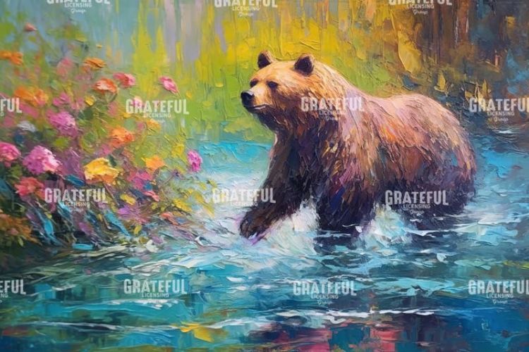 Grizzly Bear Fishing