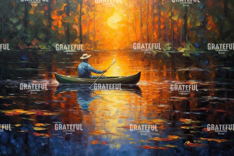 Solitude Canoe Muskoka Canadian Lake