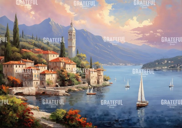 Sailboats in the Early Morning