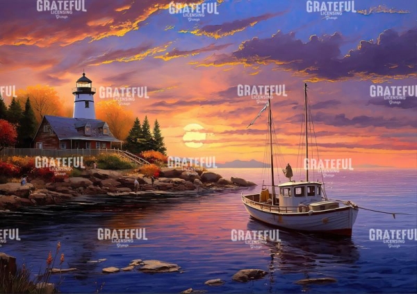 Marina Lighthoues at Sunset