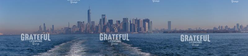 NYC Boat Wake Leaving