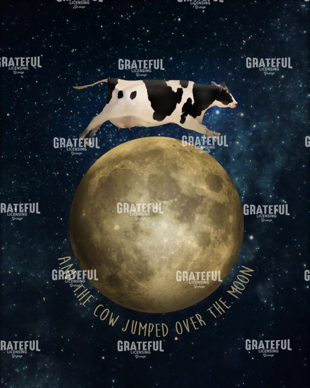 The cow jumped over the moon