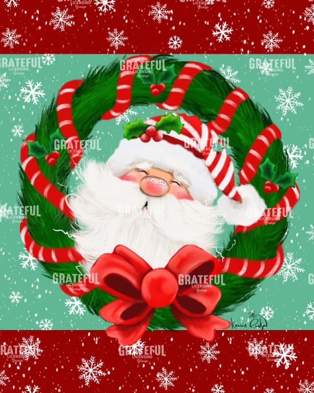 Santa Wreath