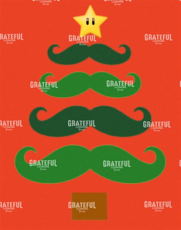 Christmas Mustache Tree