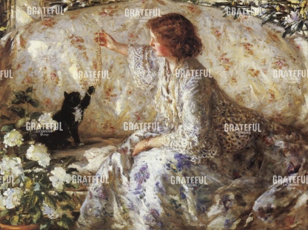 Woman with Cat