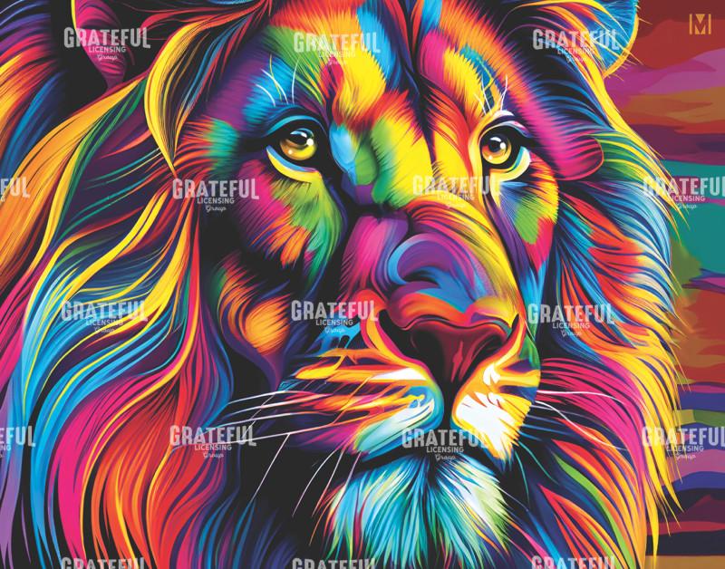 Abstract Lion
