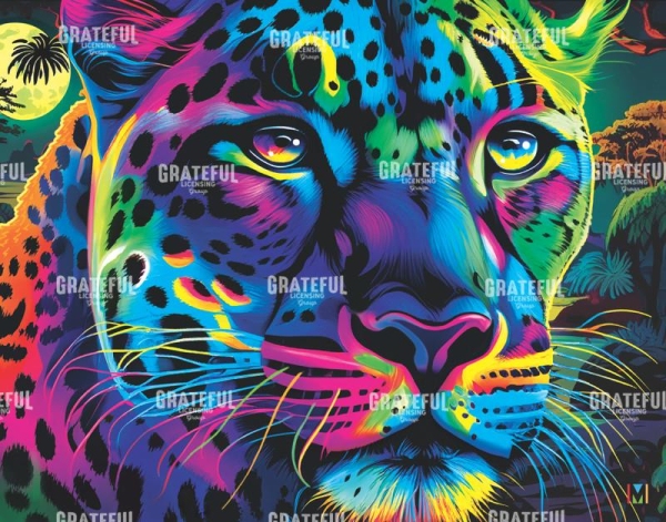 Black Jaguar Abstract