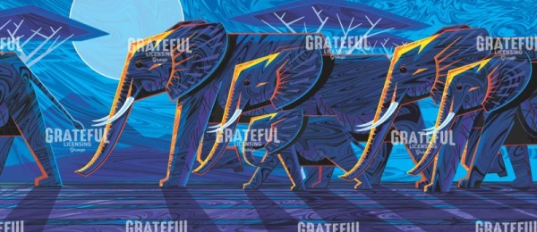 Elephant Walk at Dusk