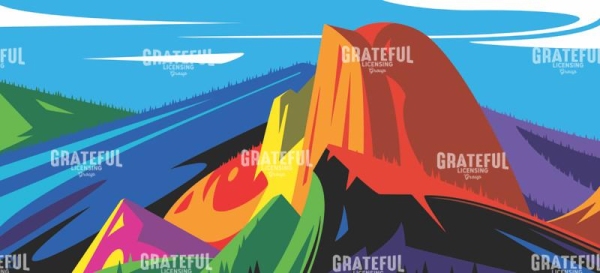 Half dome abstract