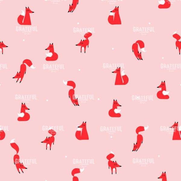 winter foxes pattern woman