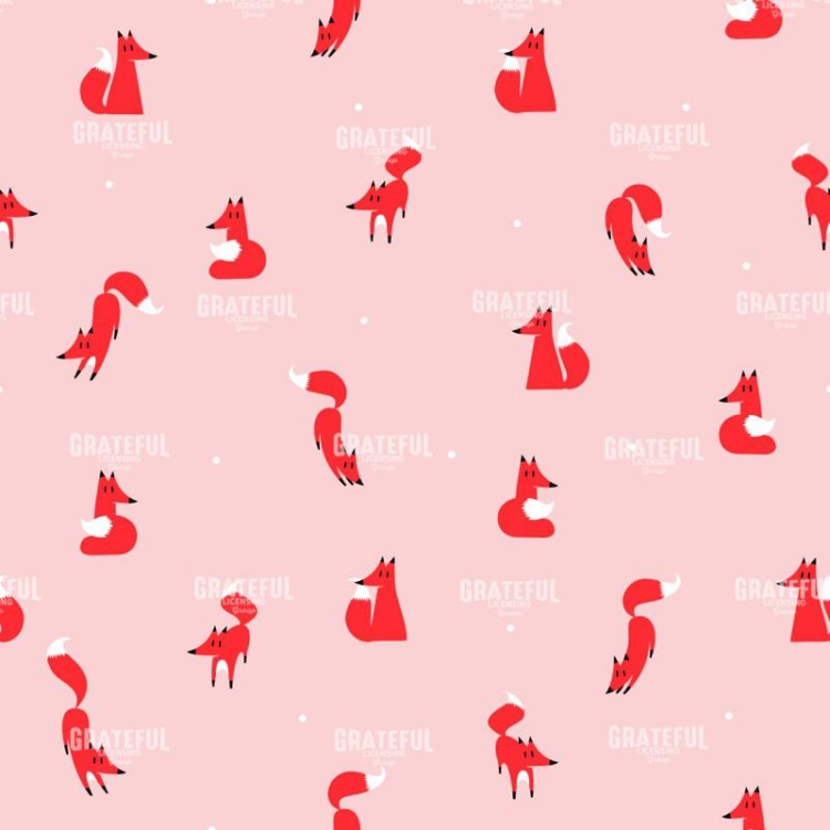 winter foxes pattern woman
