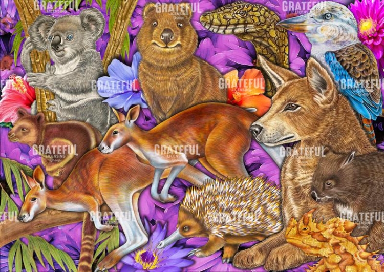 Australian Animals Collage_TimJeffsArt.tif