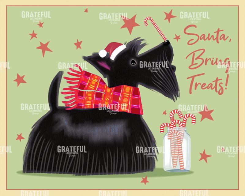 Santa Treats Scottie