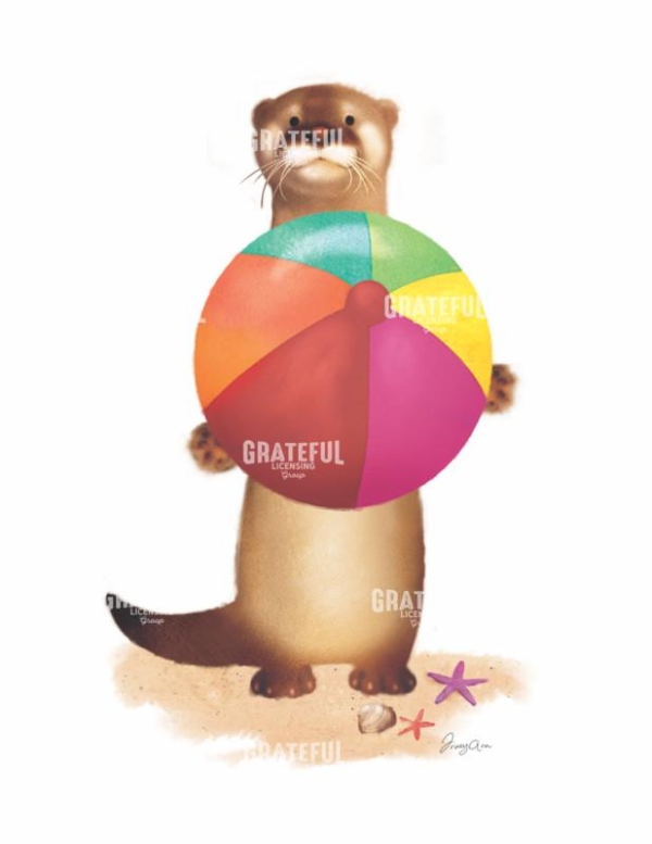Otter beach ball