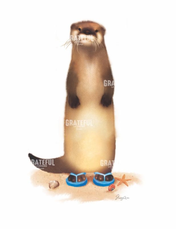 Otter in Sandals