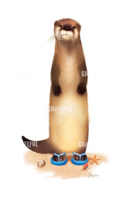 Otter In Flip-Flops