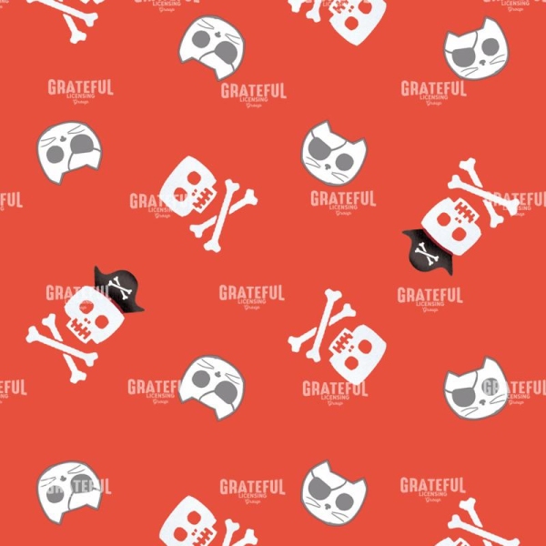 Tossed Skulls Pattern