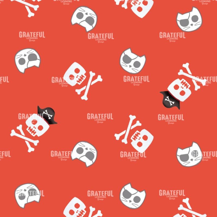 Tossed Skulls Pattern