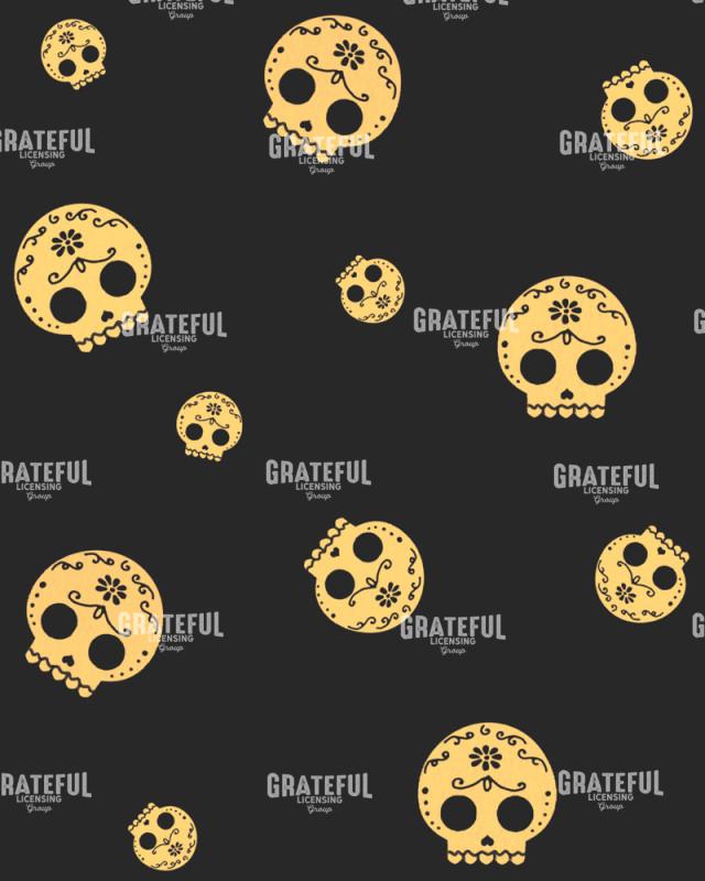 Log Gato Skulls black & gold