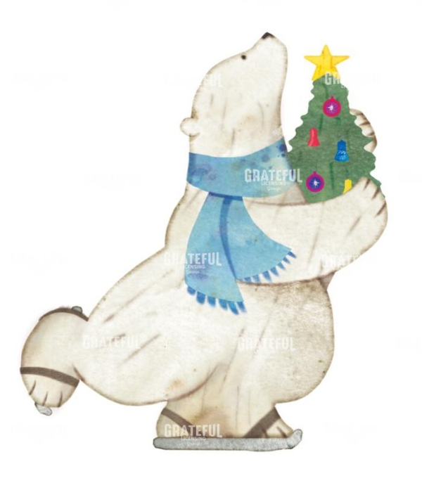 Bear with Tree - Skating